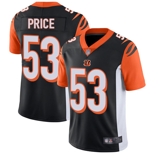 Cincinnati Bengals Limited Black Men Billy Price Home Jersey NFL Footballl 53 Vapor Untouchable